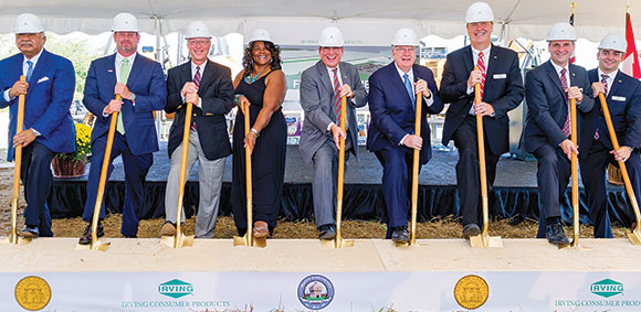 Ceremonial ground breaking at the site in Macon, Georgia.
